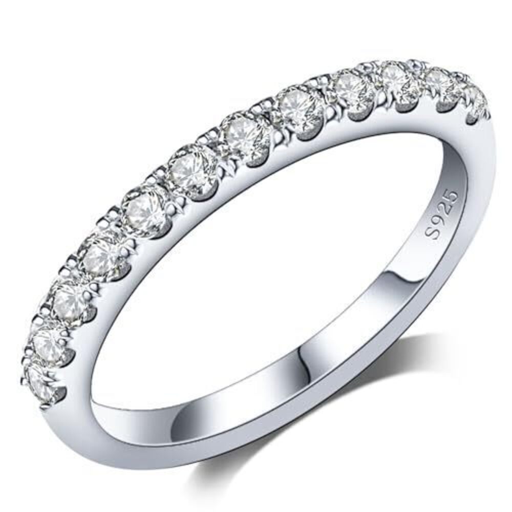 8242 Moissanite Engagement Rings,925 Sterling Silver Wedding Bands ,18K